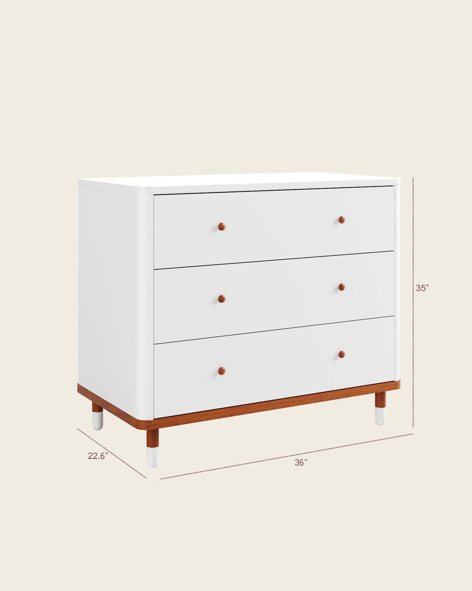 The Cloud 3 Drawer Assembled Dresser