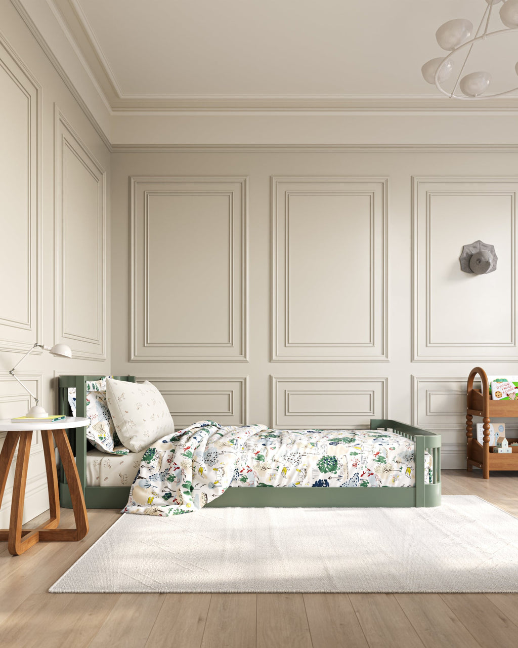 The Wave Kids Bed | Convertible Montessori Floor Bed to Twin