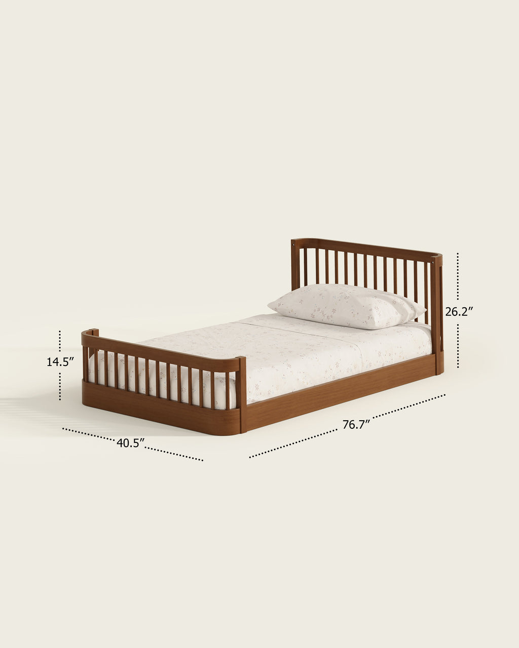 The Wave Kids Bed | Convertible Montessori Floor Bed to Twin