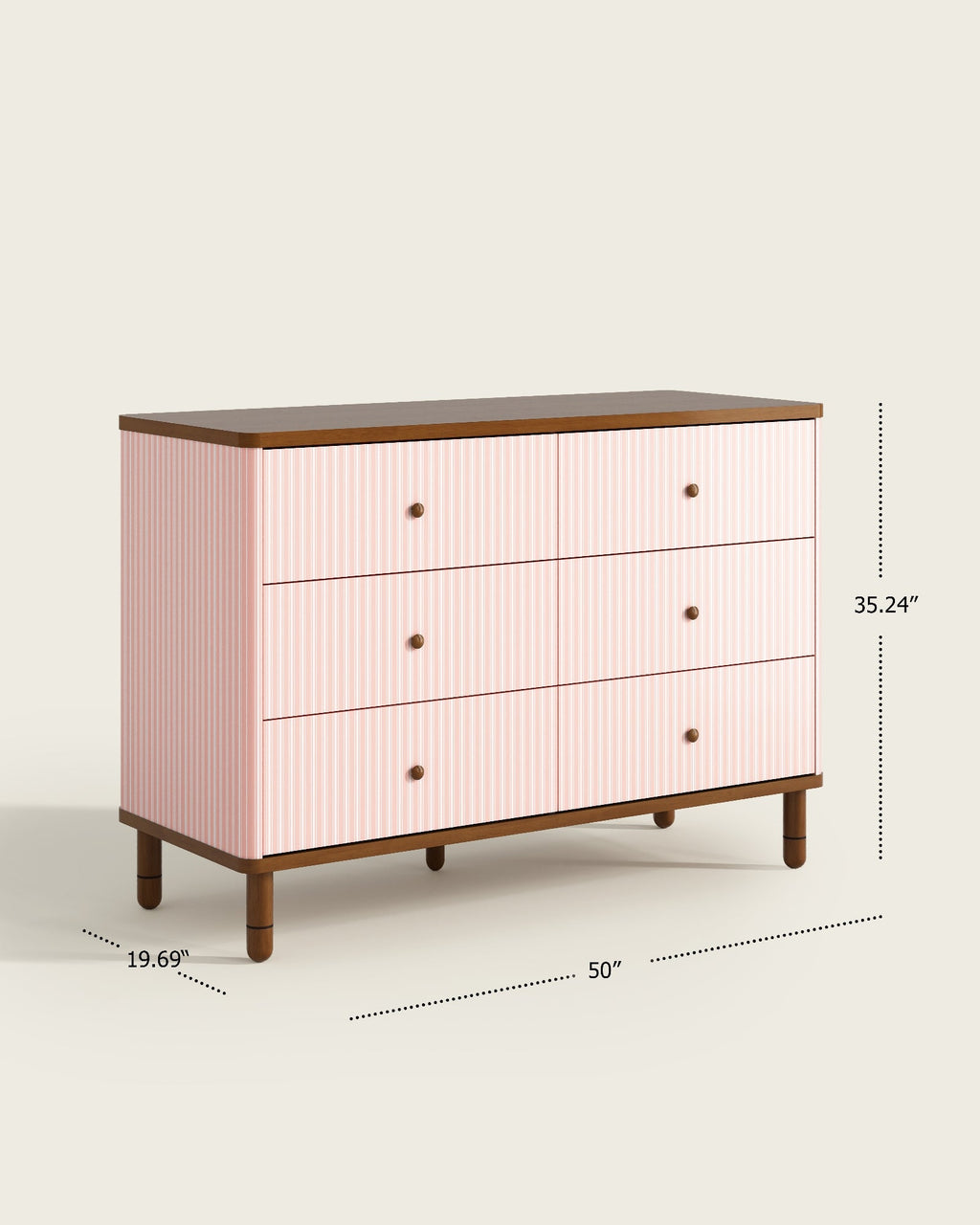 The Cloud 6 Drawer Assembled Dresser