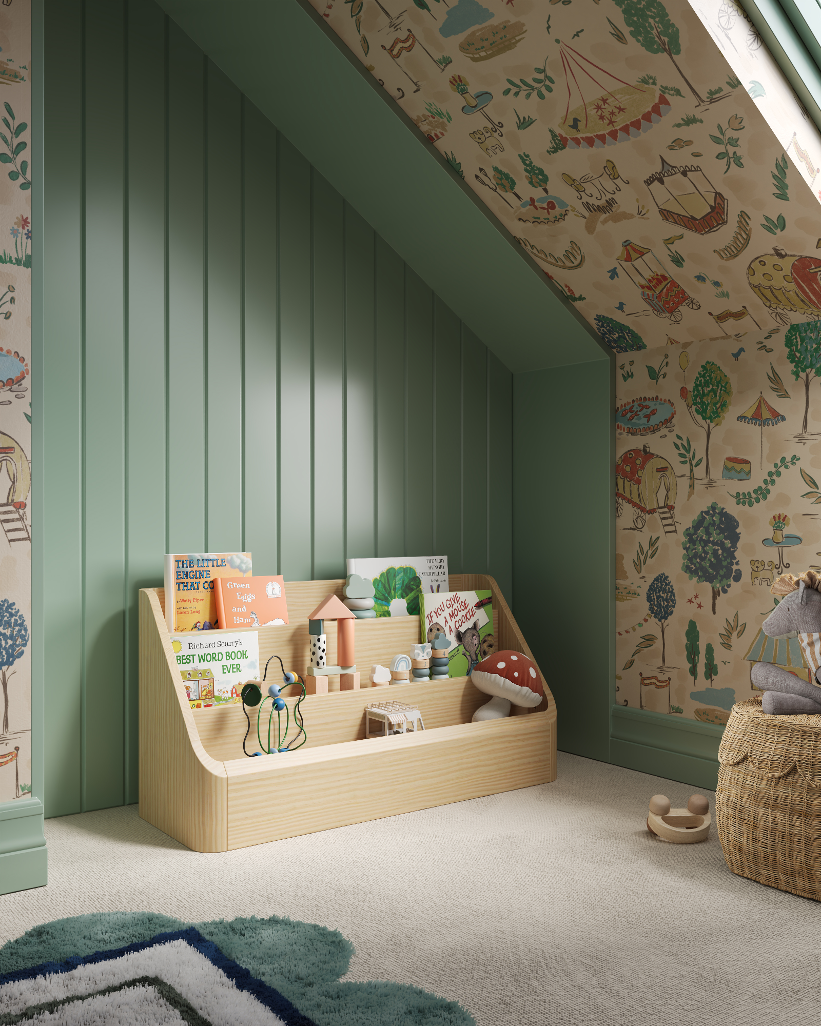 Wave Montessori Bookshelf
