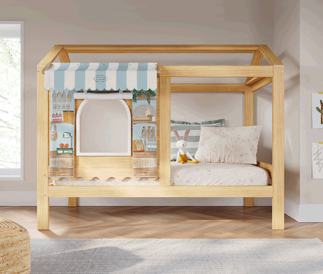 Bungalow Playhouse Kids Bed